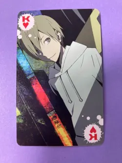 Anime Playing Card Durarara!! Shinra Masaomi Kida King of Hearts 2010 Japanese - Image 3