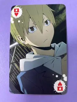 Anime Playing Card Durarara!! Shinra Masaomi Kida Queen of Hearts 2010 Japanese - Image 2
