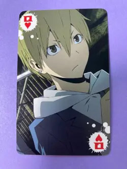 Anime Playing Card Durarara!! Shinra Masaomi Kida Queen of Hearts 2010 Japanese - Image 3