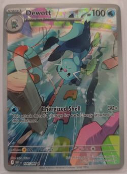 Dewott 106/086 Pokemon Card TCG White Flare Holo Near Mint / Mint - Image 4