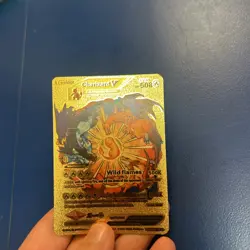 CHARIZARD V Gold Metal Foil Pokemon Card, HP 508 - Image 3