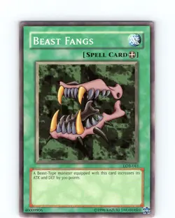 Yu-Gi-Oh TCG Beast Fangs LOB-041 Unlimited Regular Common Card LP-NM - Image 1