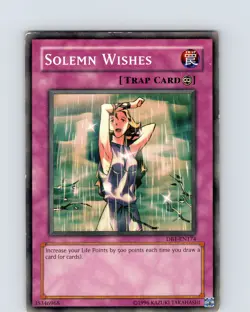 Yu-Gi-Oh TCG Solemn Wishes DB1-EN174 Unlimited Common Card Played MP-LP - Image 1