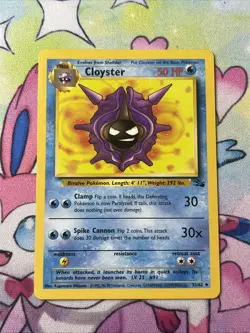 Cloyster (32/62) UNCOMMON Fossil Set Pokemon Card TCG WOTC LP - Image 1