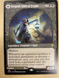 MTG 1x SHOWCASE Tergrid, God of Fright # 307 Kaldheim Magic the Gathering x1 NM - Image 1