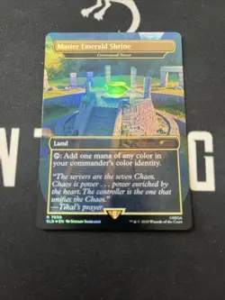 Foil Secret Lair Master Emerald Shrine Command Tower x1 Magic Cards MTG Sonic - Image 1