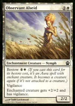 Observant Alseid Theros MTG Magic the Gathering card - Image 1