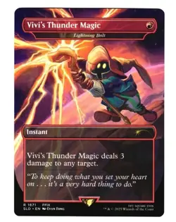 MTG | Vivi's Thunder Magic / Lightning Bolt | Final Fantasy | NM | EN FOIL - Image 1