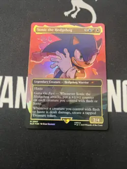 Foil Secret Lair Sonic The Hedgehog x1 Magic Cards MTG Sonic - Image 1