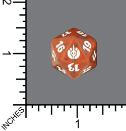Brand New D20 Spindown Magic Spindown Die - Mirrodin Besieged Red MTG Dice D20 - Image 1