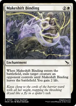 🧙Makeshift Binding C 0023 Foil MKM Murder at Karlov Manor Mtg - Image 1