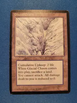Glacial Chasm Ice Age MP Magic MTG - Image 1