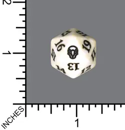 Brand New D20 Spindown Magic Spindown Die - Dominaria - White MTG Dice D20 - Image 1