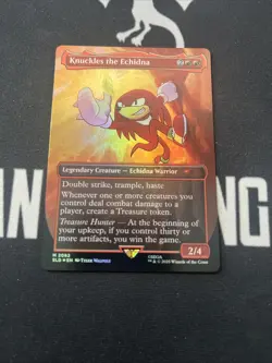 Foil Secret Lair Knuckles The Echidna x1 Magic Cards MTG Sonic - Image 1