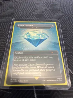 Sonic the Hedgehog Secret Lair Rainbow Foil Blue Chaos Emerald 7033 MTG - Image 2