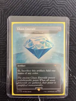 Sonic the Hedgehog Secret Lair Rainbow Foil Blue Chaos Emerald 7033 MTG - Image 3
