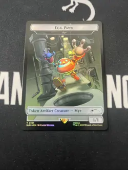 Foil Secret Lair Egg Pawn Myr Token x1 Magic Cards MTG Sonic - Image 1