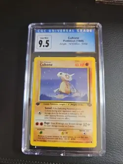 1999 Pokemon Jungle 1st Edition Cubone #50/64 CGC 9.5 10 - Image 1