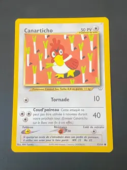 CARTE POKEMON CANARTICHO 43/64 FR COMMUNE NEO REVELATION - TBE - Image 1