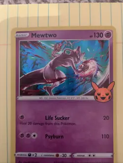 Pokemon TCG: Mewtwo 056/172 Trick Or Trade SWSH: Brilliant Stars Holo Rare (NM) - Image 4