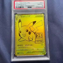 Pikachu V 001/015 S8aG 25th ANNIVERSARY - Pokemon Card Japanese 2021 PSA 10 - Image 1