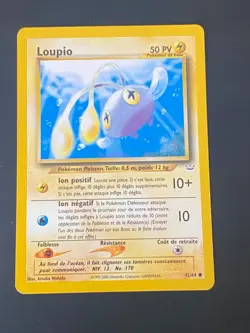CARTE POKEMON LOUPIO 42/64 FR COMMUNE NEO REVELATION - TBE - Image 1