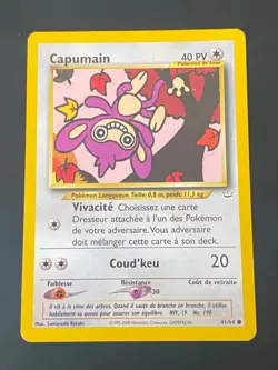 CARTE POKEMON CAPUMAIN 41/64 FR COMMUNE NEO REVELATION - TBE - Image 1