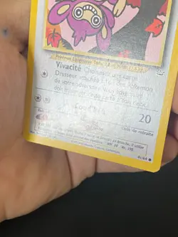 CARTE POKEMON CAPUMAIN 41/64 FR COMMUNE NEO REVELATION - TBE - Image 3