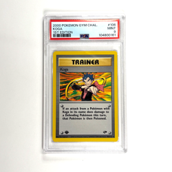 PSA 9 1st Edition Koga 106/132 Gym Challenge Regular Pokemon TCG - Image 1