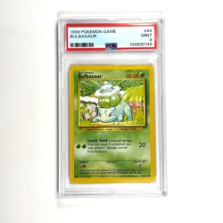 PSA 9 Bulbasaur 044/102 Base Set Regular Pokemon TCG - Image 1