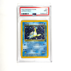 PSA 9 Lapras 10/62 Fossil Holo Pokemon TCG - Image 1