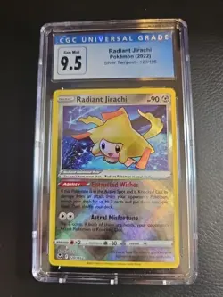 2022 Pokemon Silver Tempest Radiant Jirachi 120/195 Holo Rare CGC 9.5 10 - Image 1