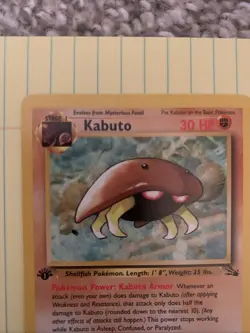 Pokemon TCG: Kabuto Fossil #50/62 1st Edition & Ekans 1st Edition 46/62 WOTC VTG - Image 5