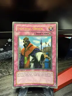 Imperial Order PSV-104 - 1st Edition Miscut Print YuGiOh Card Sir - Image 1