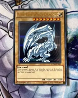 Yugioh! LP Blue-Eyes White Dragon - DUSA-EN043 - Ultra Rare - 1st Edition Lightl - Image 1