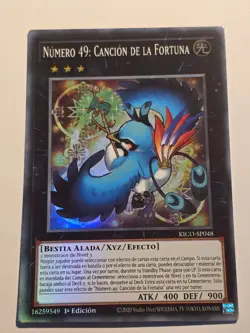 NUMBER 49: FORTUNE TUNE●YUGIOH●KICO●SUPER RARE●SPANISH●1st●NM●MORALES - Image 1