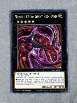 Number C106: Giant Red Hand | DLCS-EN051 | Common | 1st Edition | YuGiOh - Image 1