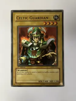 YUGIOH | CELTIC GUARDIAN | SUPER RARE | LOB-E005 | 1st Edition | NM - Image 1