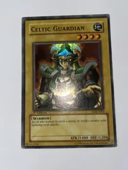 YUGIOH | CELTIC GUARDIAN | SUPER RARE | LOB-E005 | 1st Edition | NM - Image 2