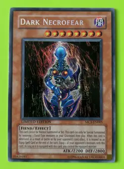 Yugioh Dark Necrofear MC1-EN005 Secret Rare MP - Image 1