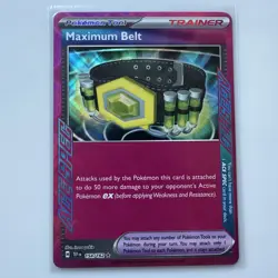 Maximum Belt 154/162SV05 Holo Card Pokemon TCG Temporal Forces Mint/Nm Condition - Image 1