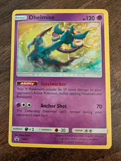 Dhelmise SM53 Sun & Moon Black Star Promo Pokemon Card Near Mint - Image 1