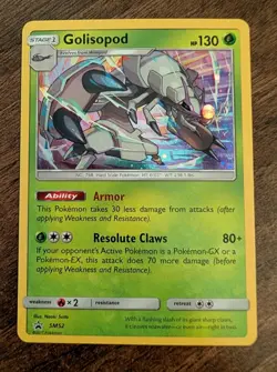 Golisopod SM52 Holo Black Star Promo Card Pokemon TCG - Image 1