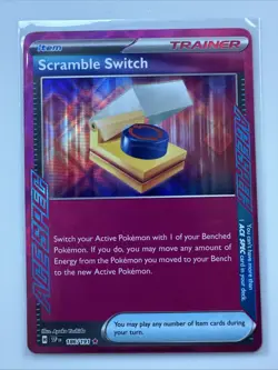 Pokemon TCG Scramble Switch 186/191SV08: Surging Sparks Holo Ace Rare Card NM - Image 1
