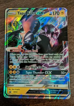 Tapu Koko GX SM50 Black Star Promo Pokemon Card NM - Image 1