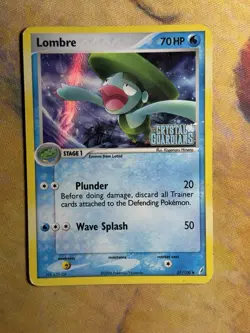 Lombre 37/100 Ex Crystal Guardians Reverse Holo Stamped Pokemon Card HP - Image 2