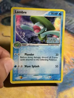 Lombre 37/100 Ex Crystal Guardians Reverse Holo Stamped Pokemon Card HP - Image 3