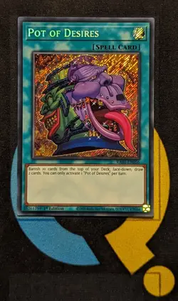 RA01-EN056 Pot of Desires Secret Rare 1st Edition YuGiOh Card - Image 1