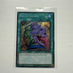 RA01-EN056 Pot of Desires Secret Rare 1st Edition YuGiOh Card - Image 1