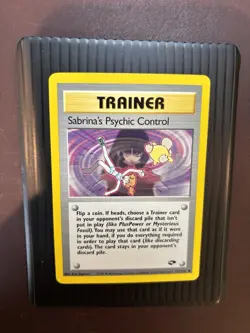 Sabrina's Psychic Control 121/132 Gym Challenge Pokemon Card NM - Image 1